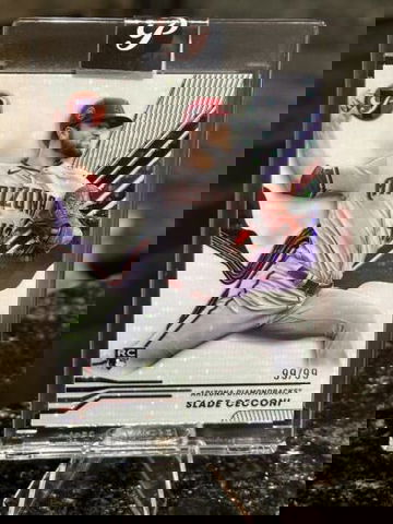 2024 Topps Pristine SLADE CECCONI RC #99/99 Encased PURPLE PRISTINE Diamondbacks