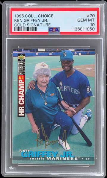 1995 Collector's Choice Ken Griffey Jr. Gold Signature PSA 10