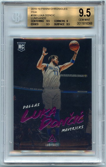 Luka Doncic 2018-19 Panini Chronicles Luminance PINK RC