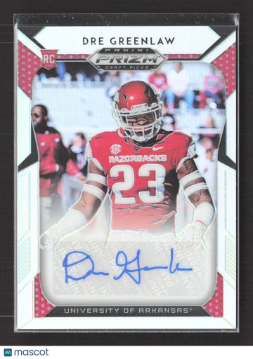 2019 Panini Prizm Draft Picks Dre Greenlaw #221 RC