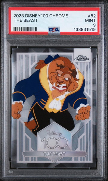 2023 Topps Chrome Disney100 the Beast #52 PSA 9