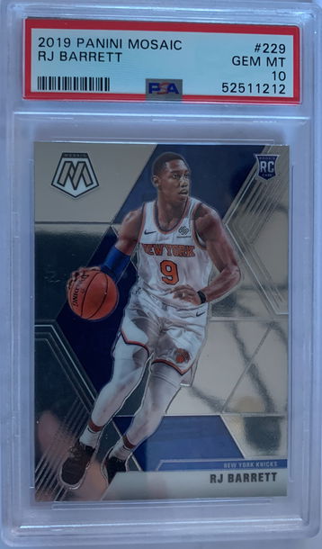 2019 Panini Mosaic RJ Barrett PSA 10