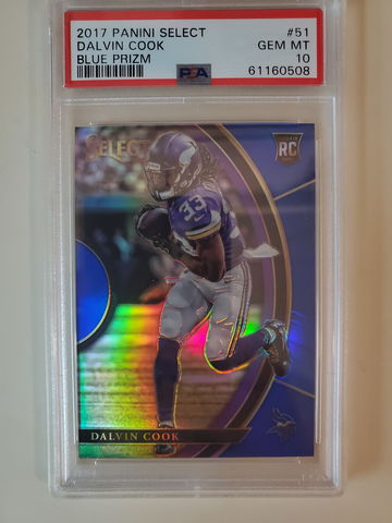 DALVIN COOK 2017 SELECT BLUE #'D /149 PSA 10