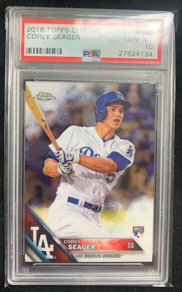 2016 Topps Chrome Corey Seager PSA 10