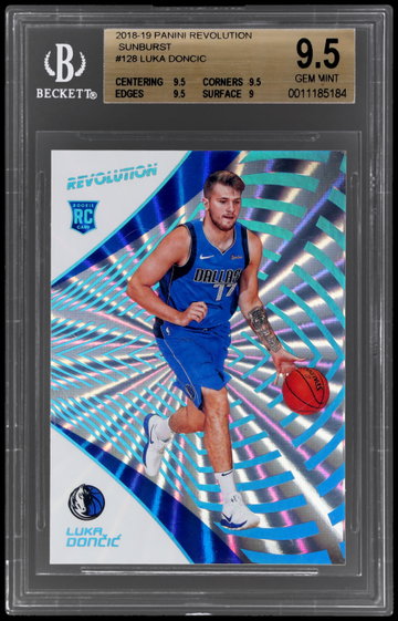 2018 Panini Revolution Luka Doncic Sunburst BGS 9.5 RC