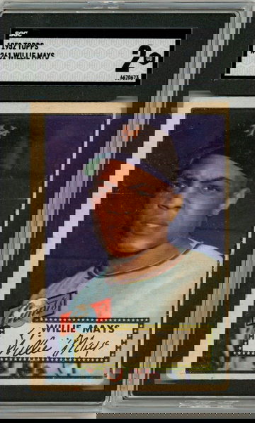 1952 Topps Willie Mays #261 SGC 2 P1348