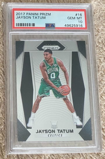 2017-18 Panini Prizm Jayson Tatum PSA 10 Rookie #16