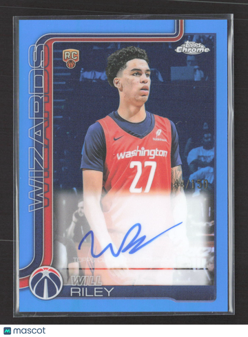 2025 Topps Chrome Will Riley #TCAR-WR Blue /150 RC