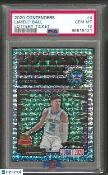 2020 Panini Contenders Lottery Ticket Lamelo Ball #4 PSA 10