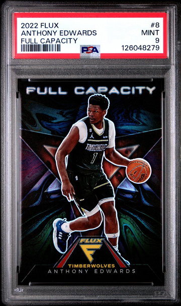 2022 Panini Flux Full Capacity Anthony Edwards #8 PSA 9