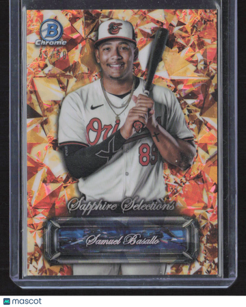 2025 Bowman Chrome Sapphire Selections Samuel Basallo #SS-13 Orange /50