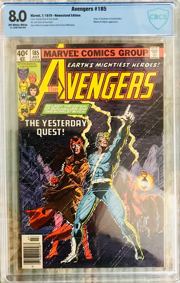 Avengers #185 CBCS 8.0 KEY ORIGIN OF SCARLET WITCH AND QUICKSILVER 