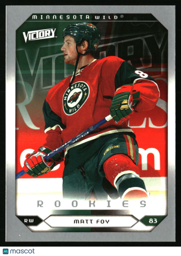 2005-06 Upper Deck Matt Foy #299 2005-06 Upper Deck Victory Update Minnesota Wild