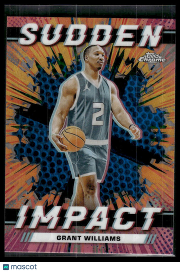 2023-24 Topps Chrome Grant Williams #SI-11 Sudden Impact Refractor Blue Basketball