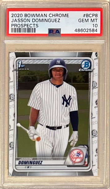 2020 Bowman Chrome Prospects #BCP8 Jasson Dominguez PSA 10
