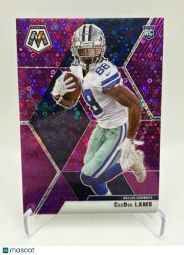 2020 Panini Prizm CeeDee Lamb #207 Purple Disco /50 RC