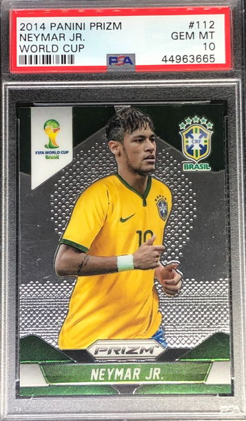 2014 Prizm World Cup Neymar Jr. Rookie RC #112 PSA 10 GEM MT