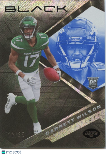 2022 Panini Black Garrett Wilson Black Rookie Panini Authentic