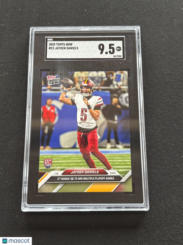2025 Topps Now Jayden Daniels #23 Rookie SGC 9.5