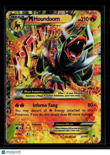 2015 BREAKthrough M Houndoom-EX Holo Ultra Rare #22/162
