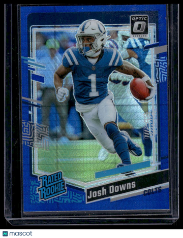 2023 Donruss Optic Josh Downs #248 Blue Hyper RC