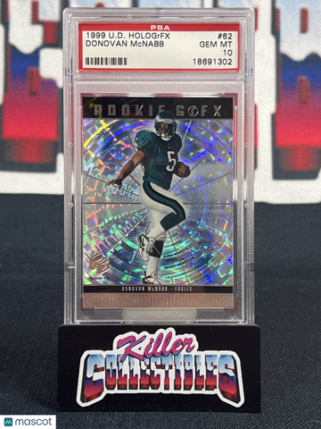 1999 Upper Deck Hologrfx Donovan Mcnabb #62 Rookie PSA 10