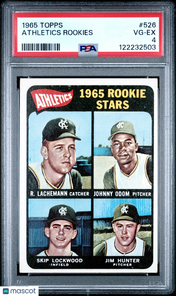 1965 Topps Athletics Rookies #526 PSA 4