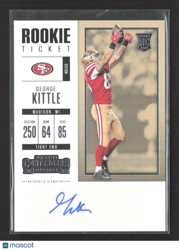 2017 Panini Contenders Football George Kittle #164 RC