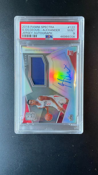 2018 Spectra Shai Gilgeous-Alexander RPA PSA 9