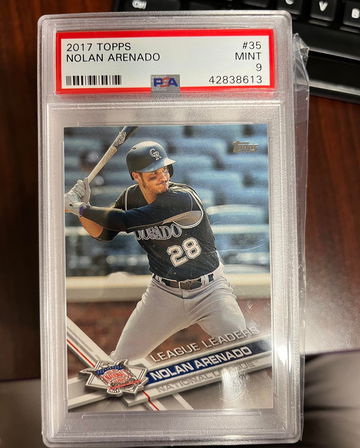 2017 Topps Nolan Arenado PSA 9 LEAGUE LEADERS 