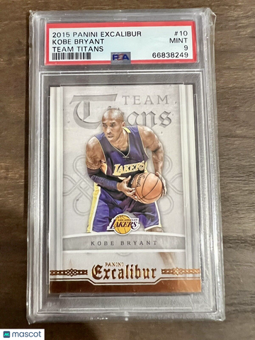 2015 Panini Excalibur Kobe Bryant #10 Team Titans PSA 9