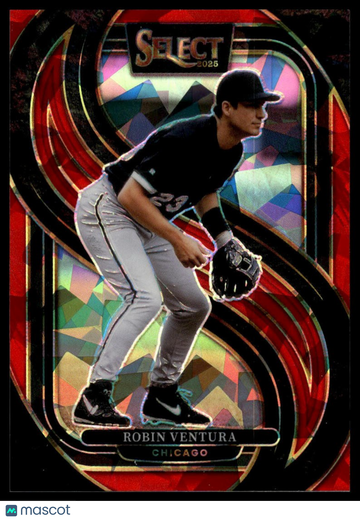 2025 Panini Select Robin Ventura #109 Red Ice Prizms SN