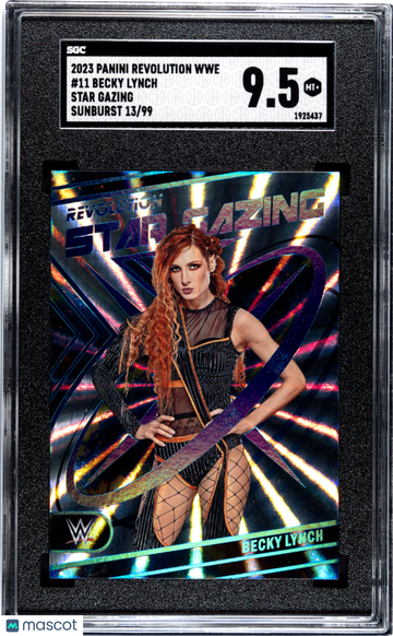 2023 Panini Revolution Wwe Becky Lynch #11 Star Gazing Sunburst SGC 9.5