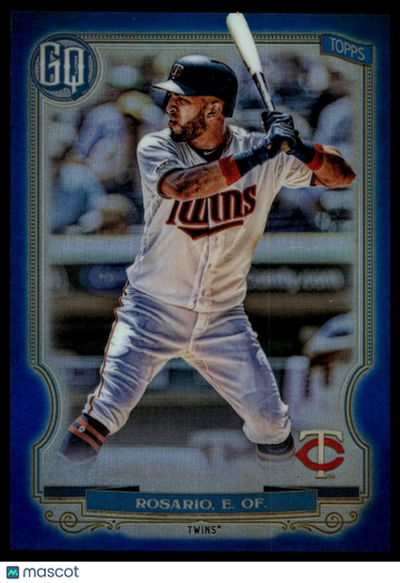 2020 Topps Gypsy Queen Eddie Rosario #190 Chrome Box Toppers Blue Refractor SN