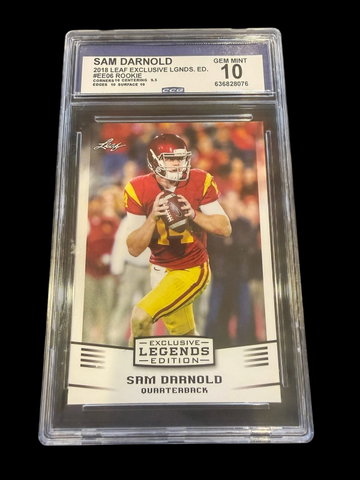 2018 Leaf Legends | Rookie Sam Darnold | #EE06 | CCG 10