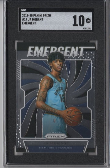 2019-20 Prizm Ja Morant Emergent SGC 10