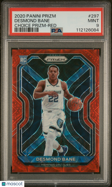 2020 Panini Prizm Desmond Bane #297 Choice Red PSA 9