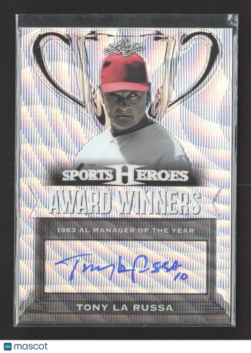 2017 Leaf Sports Heroes Award Winners Tony La Russa #AW-TLR /10