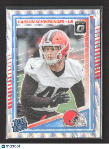 2025 Panini Donruss Optic Prizm Carson Schwesinger #217 266/300