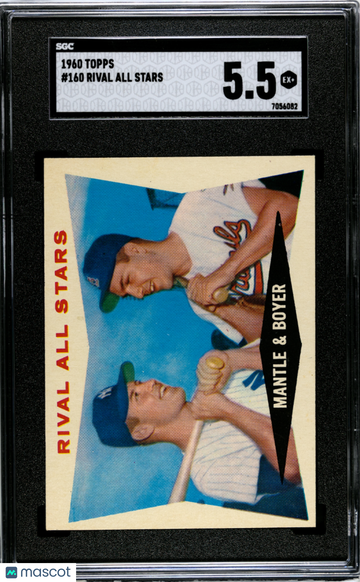 1960 Topps Rival All Stars #160 SGC 5.5