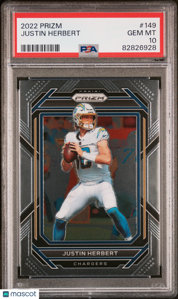 2022 Panini Prizm Justin Herbert #149 PSA 10