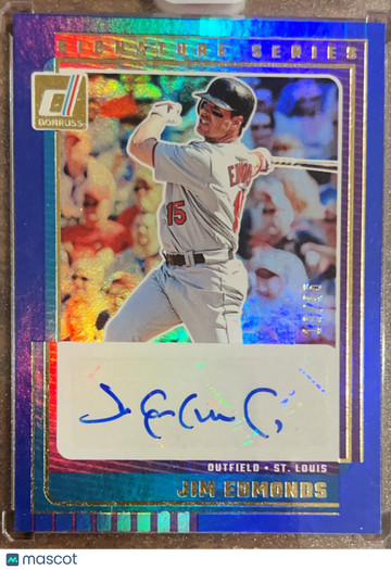 2025 Panini Donruss Signature Series Jim Edmonds #SG-JEM Blue /35