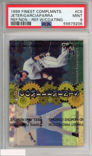 1999 FINEST COMPLEMENTS JETER GARCIAPARRA #C5 REF NON-REF W COATING PSA 9 MINT