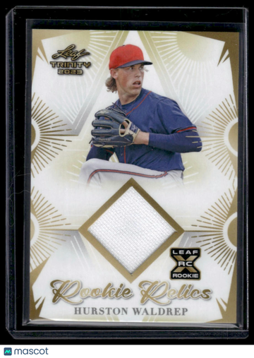 2023 Leaf Trinity Hurston Waldrep #RR-22 Rookie Relics