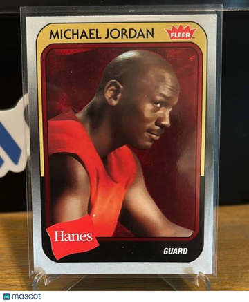 2018-19 Fleer Hanes Michael Jordan 30th Anniversary - Red Foil Michael Jordan #MJ-48