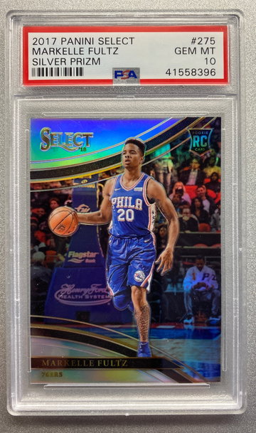MARKELLE FULTZ 2017 SELECT COURTSIDE SILVER ROOKIE PSA 10 GEM MINT 
