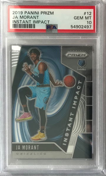 Ja Morant 2019 Panini Prizm Instant Impact Rookie #12 - PSA 10 Gem Mint