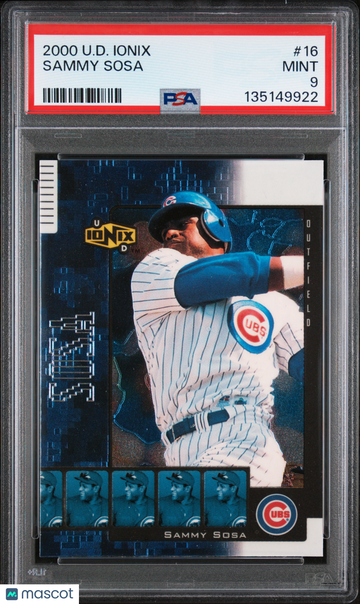 2000 Upper Deck Ionix Sammy Sosa #16 PSA 9