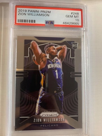 2019 Zion Williamson Panini Prizm PSA 10