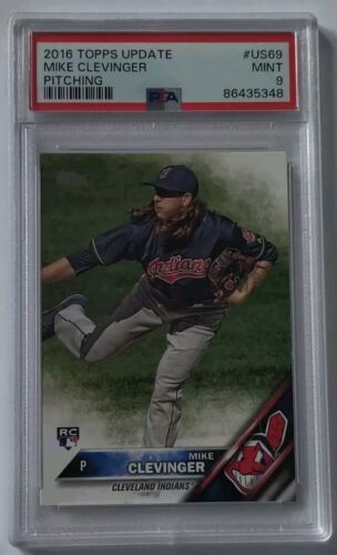 2016 Topps Update Mike Clevinger #US69 Pitching PSA 9